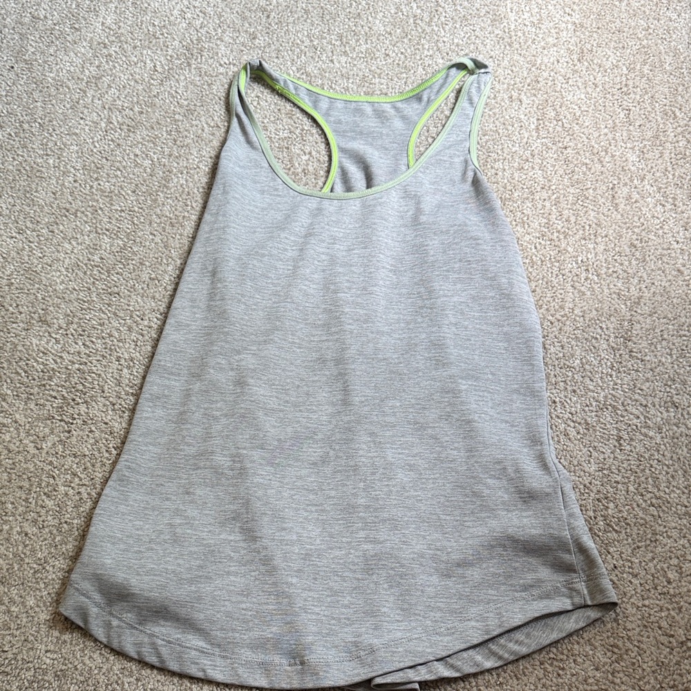 Gray Racerback Tank Top